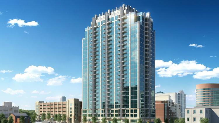 Skyhouse Developer Pledges Luxury Midtown Tower With Reasonable A Rendering Of The Skyhouse Tower Luxury Apartments Being Proposed For Midtown Nashville