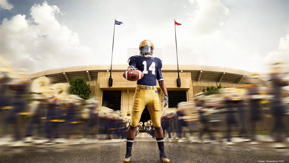 under armour notre dame football jersey