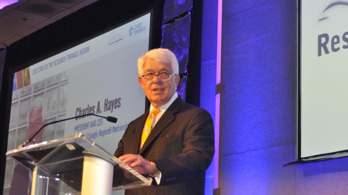 Research Triangle Regional Partnership CEO Charles Hayes calls for more