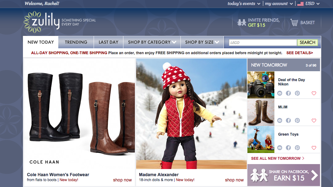 Zulily's 'big hard challenge' A different website for every customer