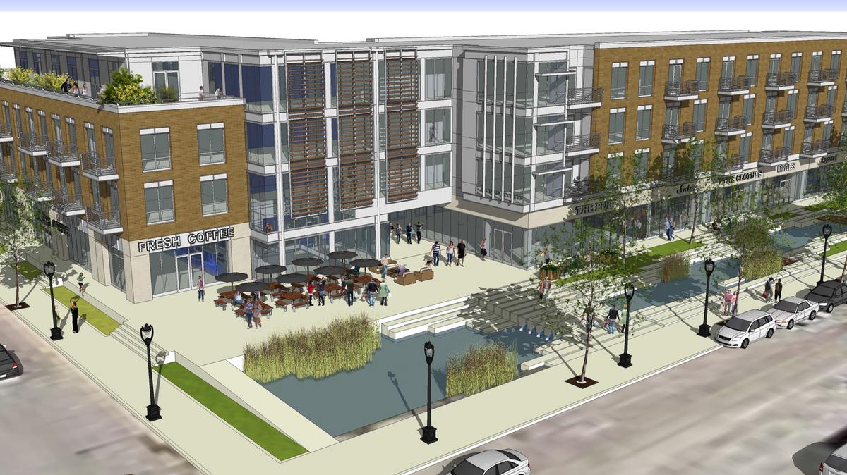 Wangard Walker's Point project with Cermak, apartments advances