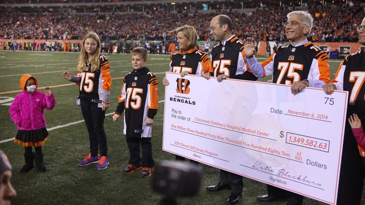 Sales of Devon Still Bengals jersey take off as he cares for sick daughter