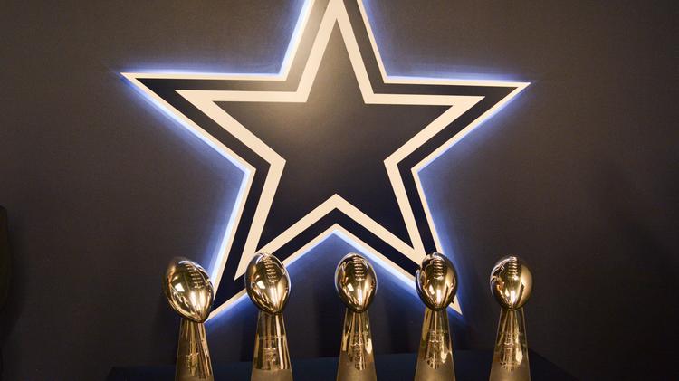 dallas cowboys championship trophies