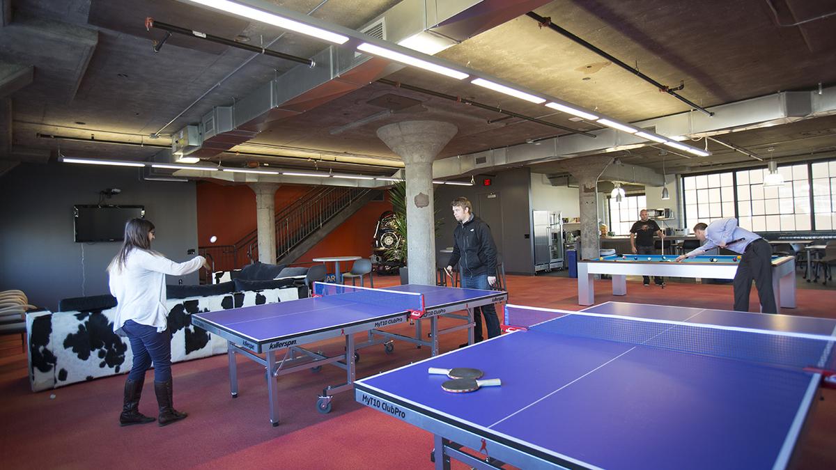 Milwaukee S Coolest Offices Game Room Comfy Chairs And