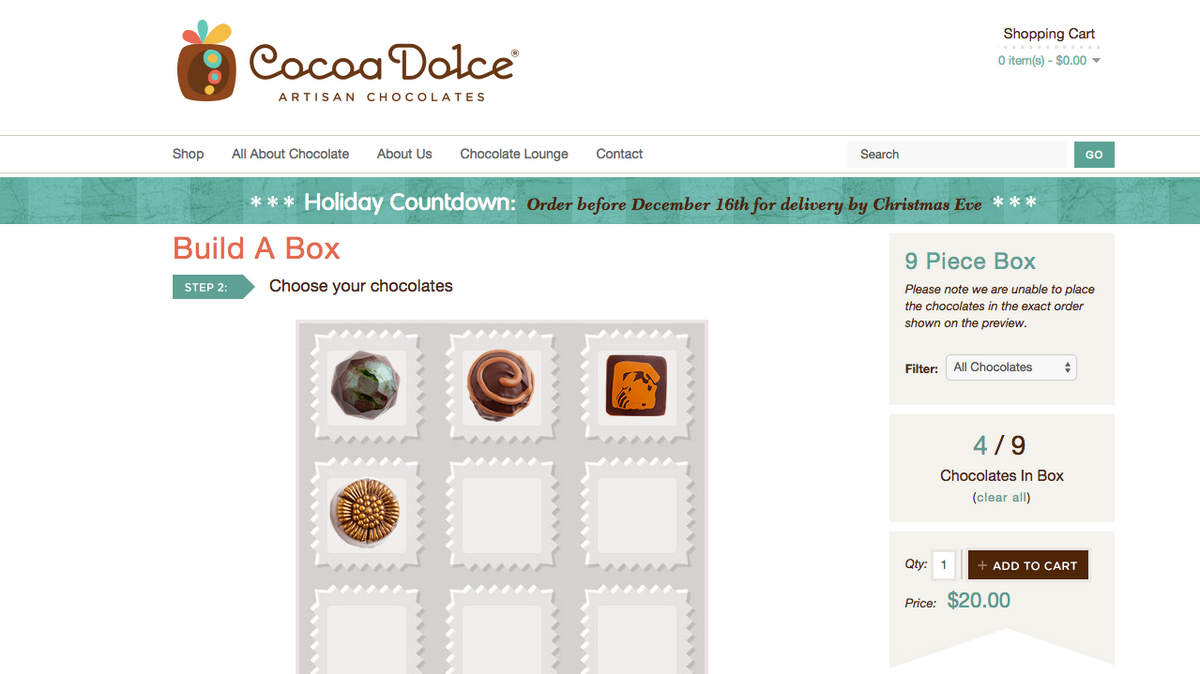 Cocoa Dolce feature lets shoppers build a box of chocolates remotely Wichita