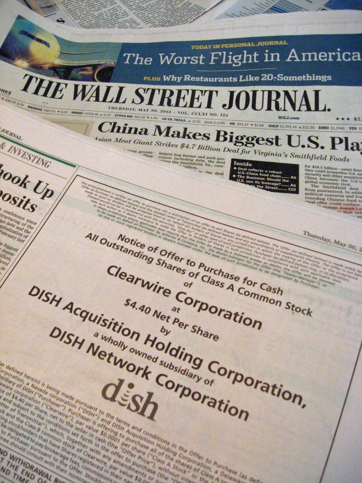 Dish Network increases its offer for Clearwire shares Denver Business