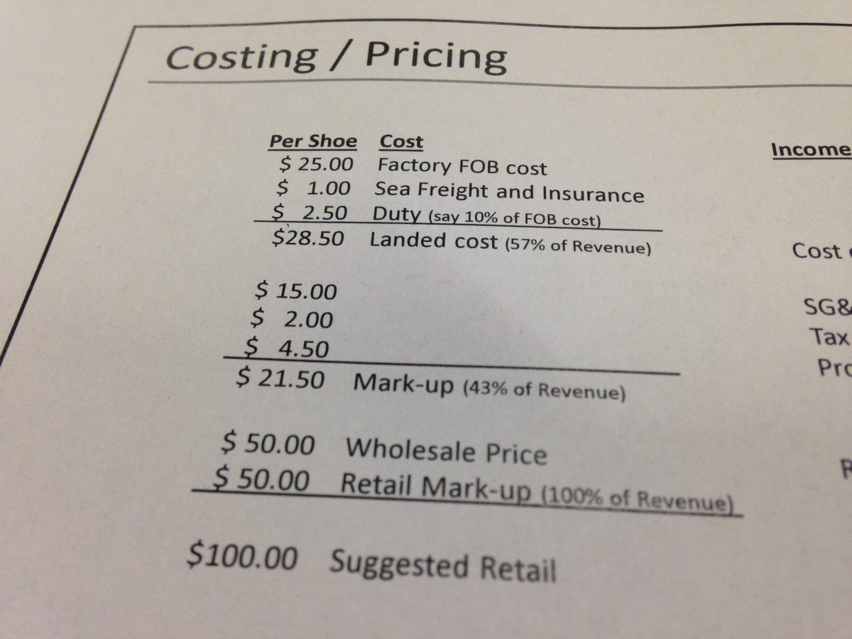 The cost breakdown of a 100 pair of sneakers Portland Business Journal