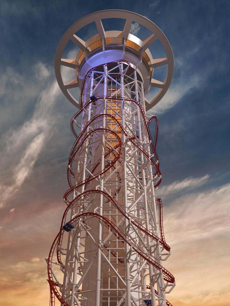 Here's a look at what Orlando's 501-foot polercoaster, the Skyscraper, will look like when it is built at Skyplex on International Drive.