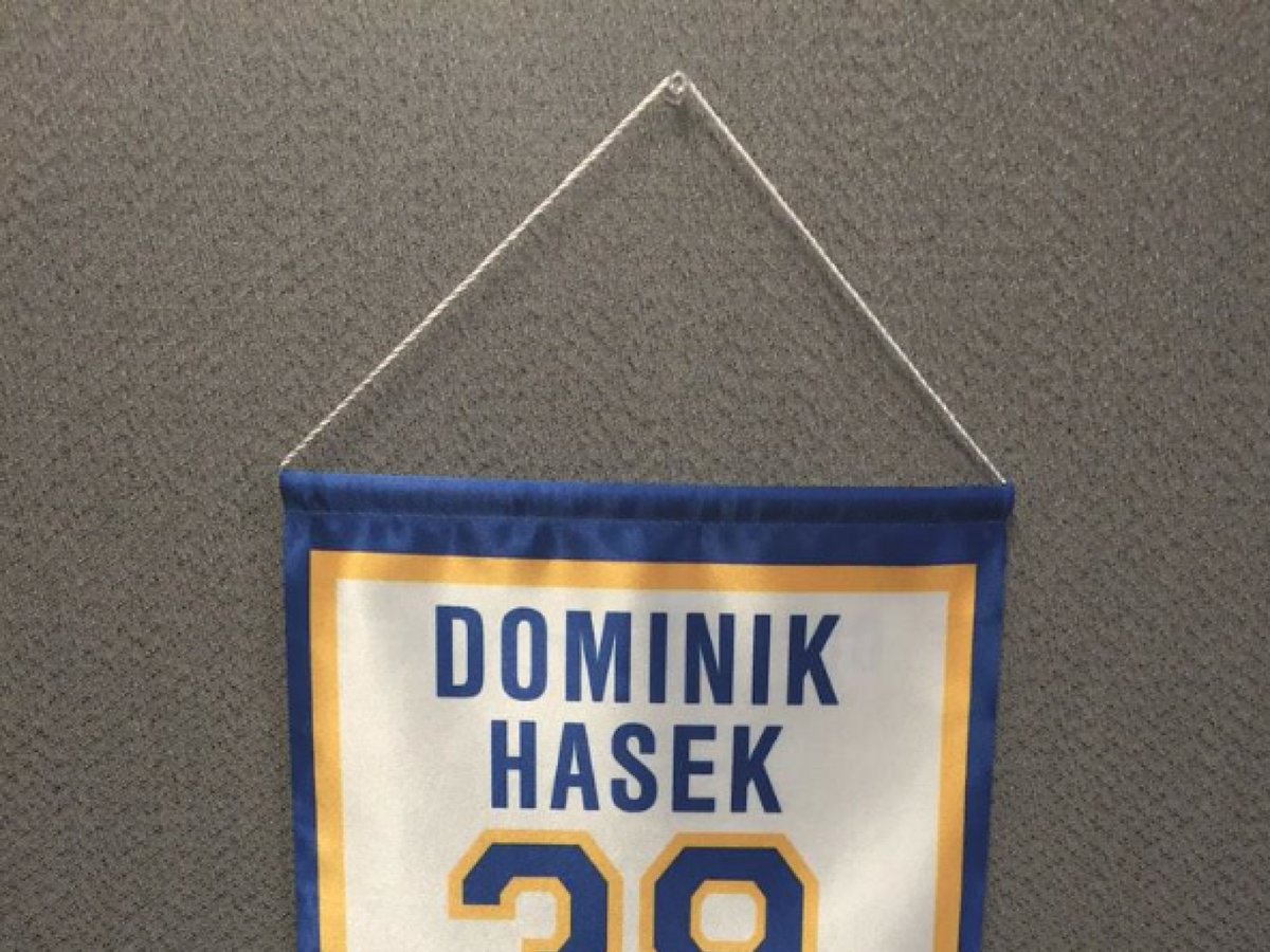 Dominik Hasek Jersey Retirement Ceremony 