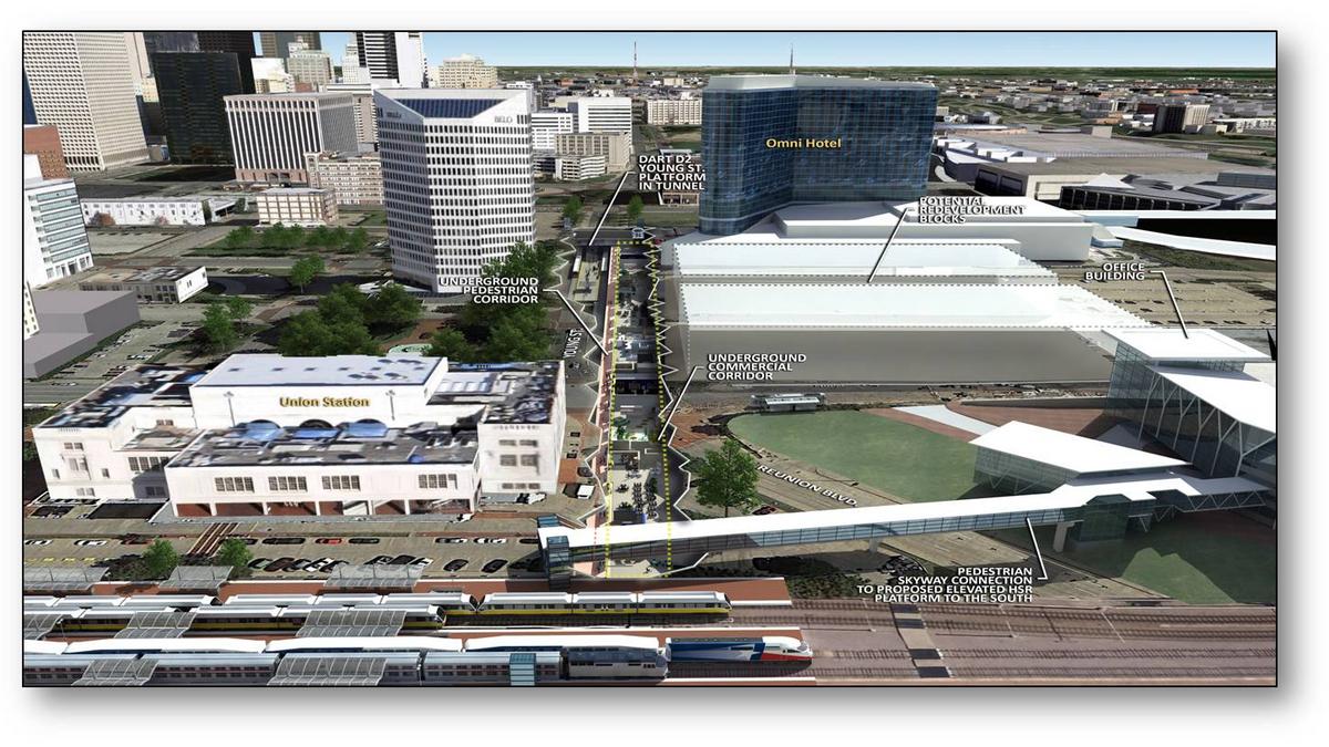 Highspeed rail station could displace Dallas Morning News, WFAA