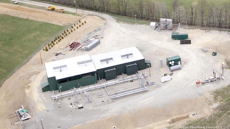 A natural gas compressor site in western Pennsylvania. Horizontal drilling and fracking has helped lead to a huge glut in gas's use as a electric source.