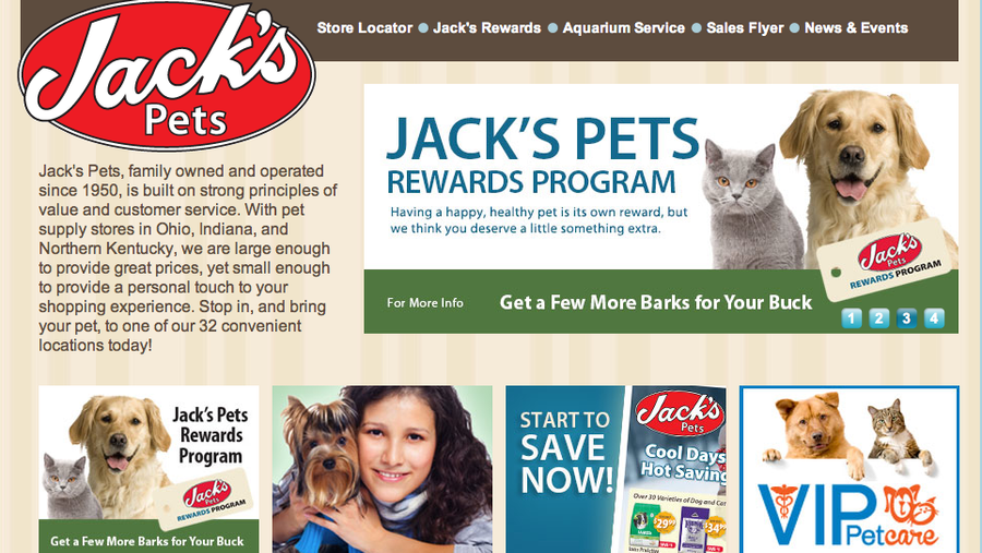 Jacks 2024 pet store