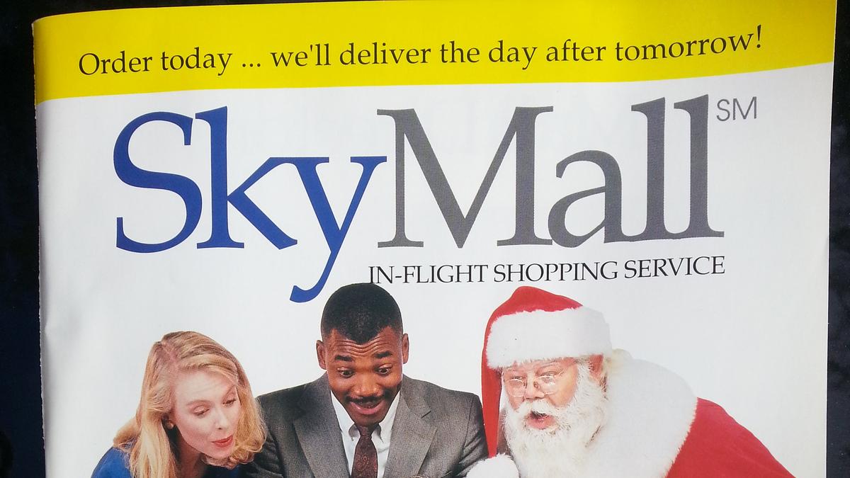 SkyMall magazine takes flight again on United Airlines Phoenix