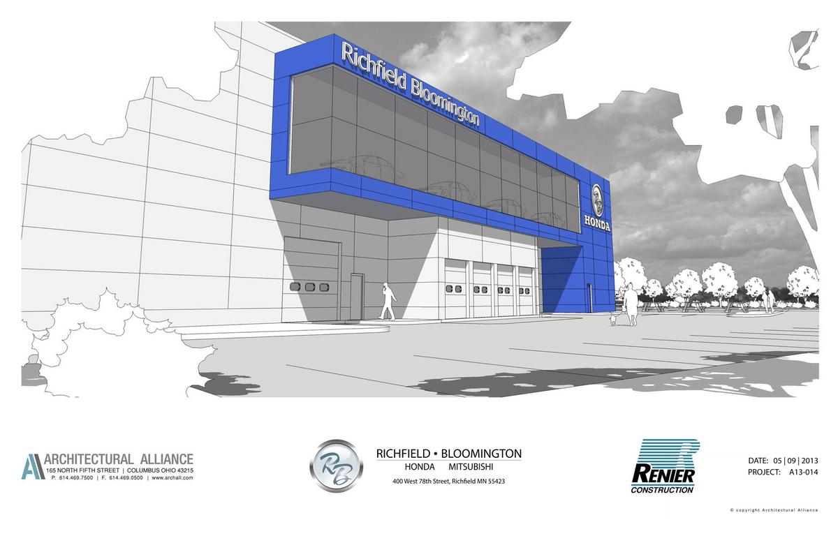 Honda, Mitsubishi dealer in Richfield gets goahead for expansion Minneapolis / St. Paul