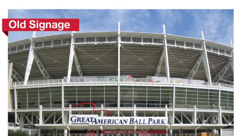 Cincinnati Reds, Great American add signs at ballpark - Cincinnati Business  Courier