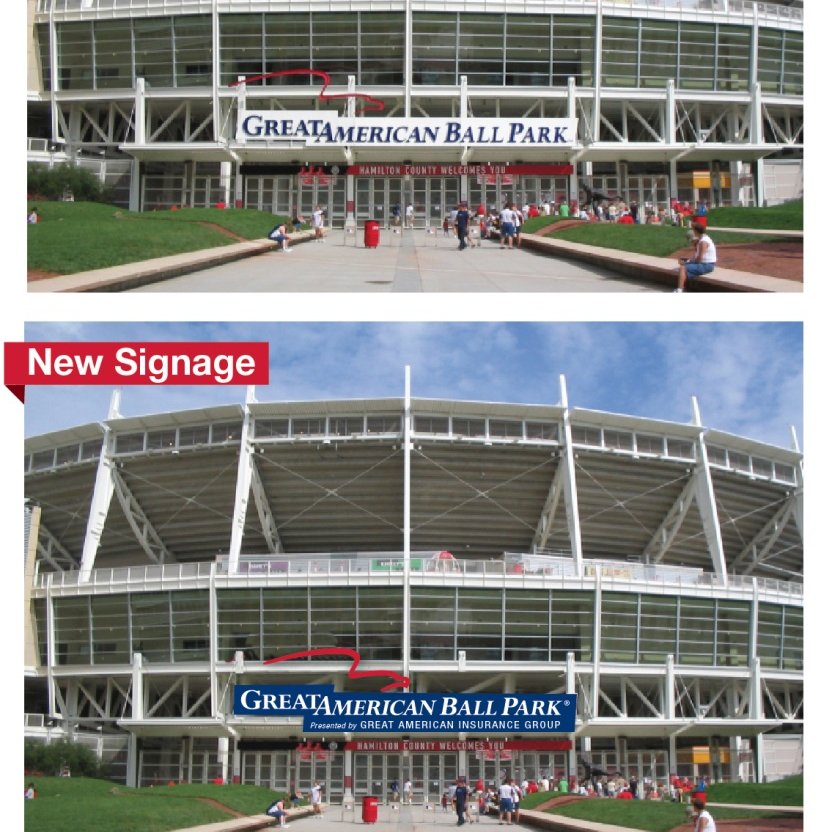 Cincinnati Reds, Great American add signs at ballpark - Cincinnati
