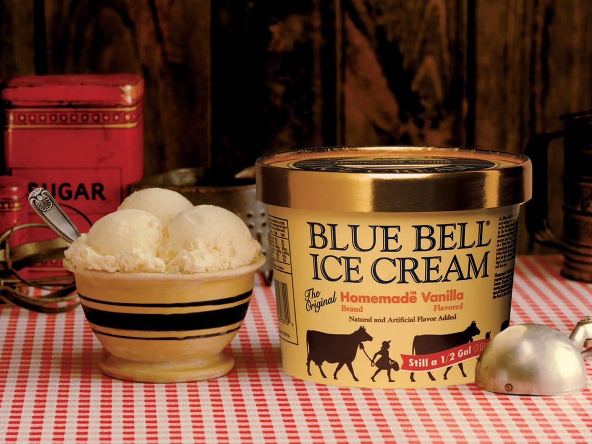 Homemade Vanilla  Blue Bell Ice Cream