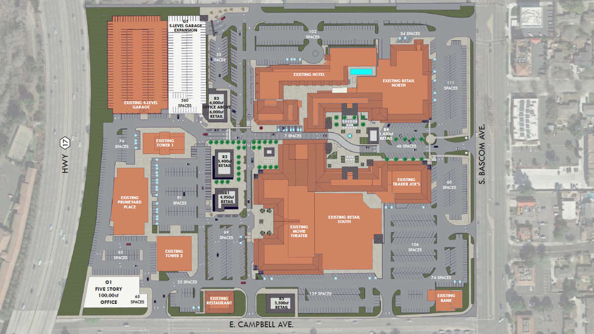 The Pruneyard in Campbell Ellis Parnters' concept for reviving the