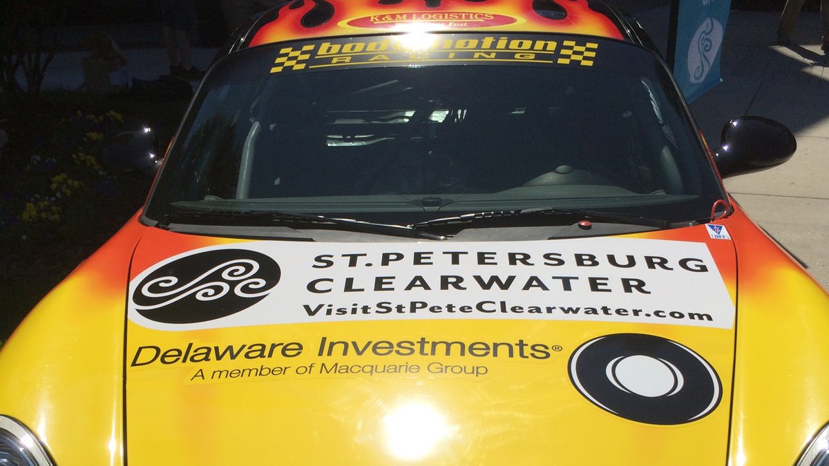 Pinellas tourism agency sponsors Clearwater race car driver Tampa Bay