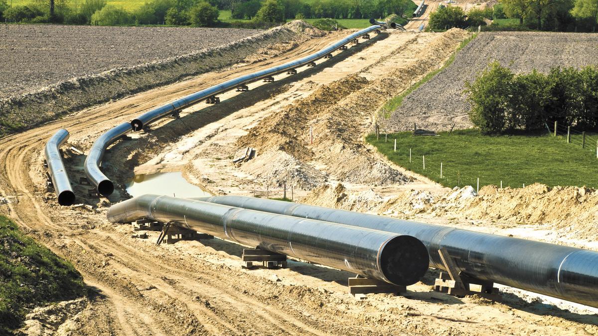 New Mexico Gas Company Building Pipeline On Western Edge Of Albuquerque 