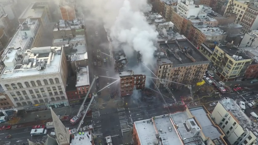 Huge explosion in East Village destroys two tenement buildings - New ...