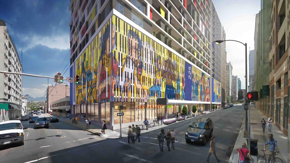Monument Realty wants to add a massive graphic to 225 N. Calvert St