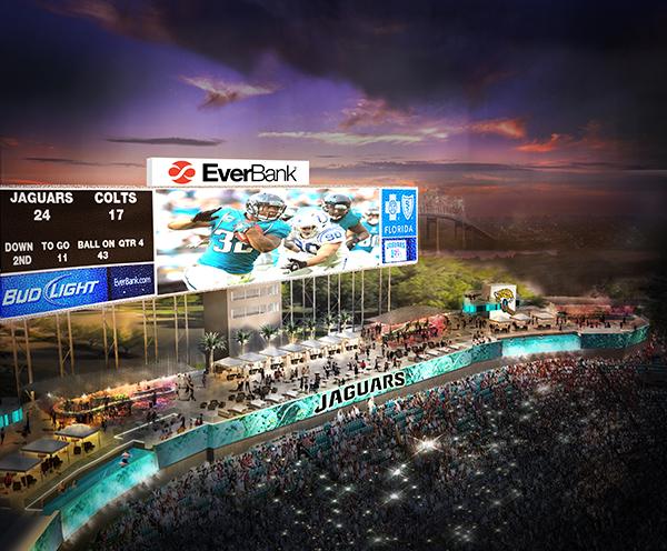 EverBank Field north endzone