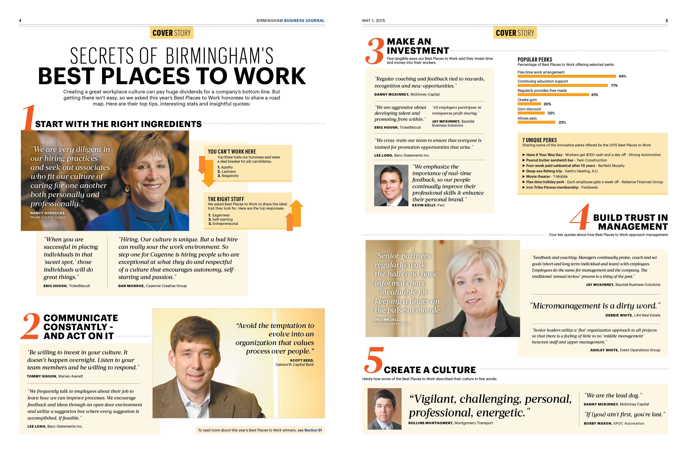 Secrets of Birmingham's Best Places to Work Birmingham Business Journal