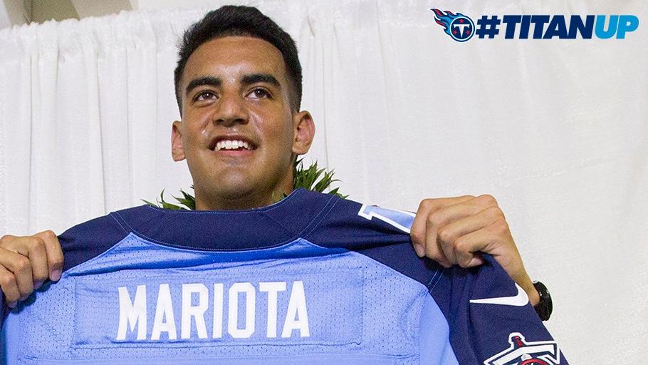 Sports Illustrated cover: Tennesee Titans rookie quarterback Marcus Mariota  - Sports Illustrated