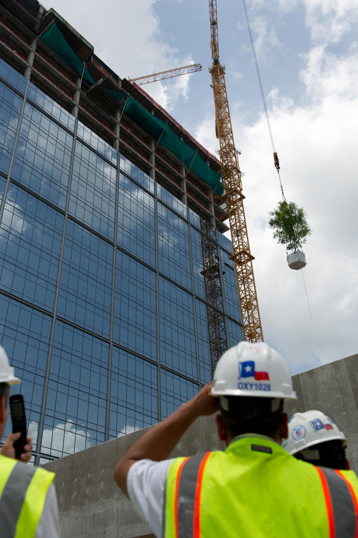 Anadarko tops out second Woodlands office tower Houston Business Journal