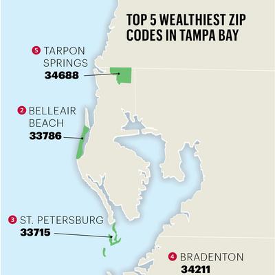 Top Of The List Pinellas County Boasts Bay Area S Wealthiest Zip