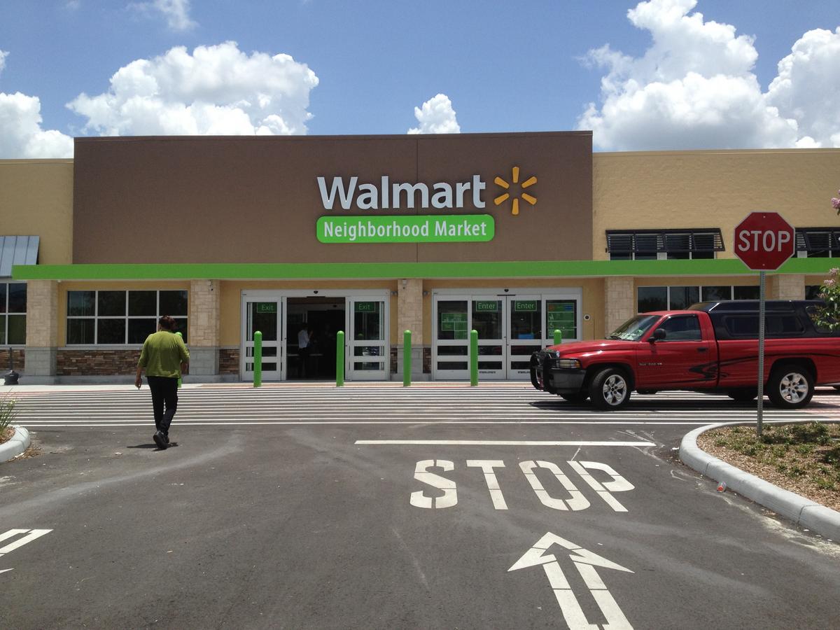 Shopping at Walmart Orlando Market in the SODO District -- South of  Downtown Orlando 