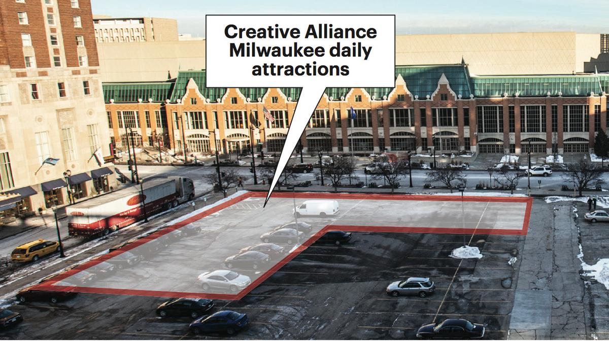Placemaking at a parking lot Milwaukee Business Journal