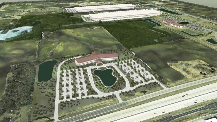 Rendering Of Uline Incs Pleasant Prairie Campus In Mid 2014 Rendering Of Uline Incs Pleasant Prairie Campus In Mid 2014
