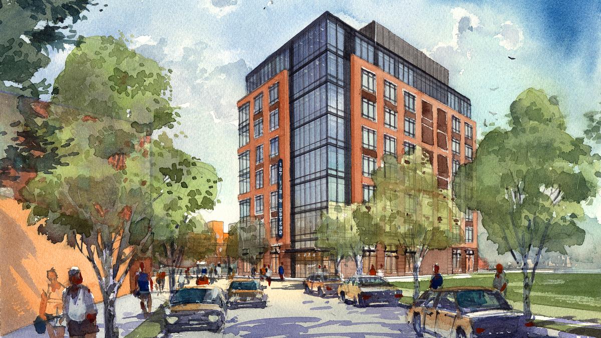 8story office building planned for third block of Stadium Square