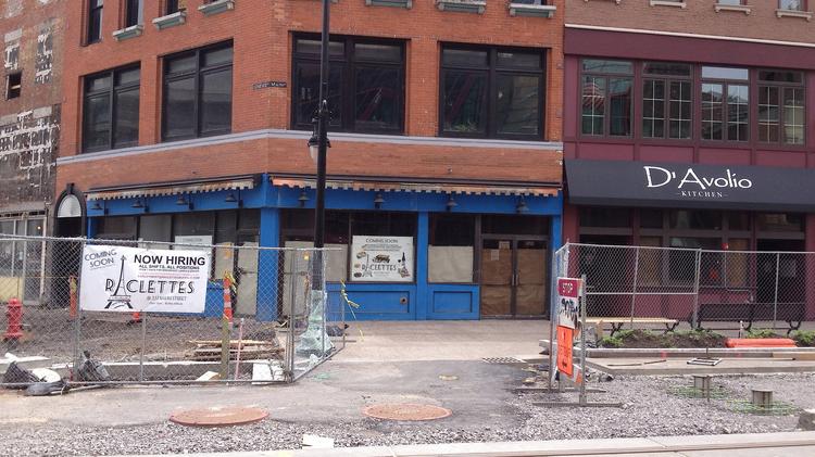 Signs Pointing Towards New Downtown Buffalo Restaurants Opening Visible Signs Of Progress Are Underway For Three New Eateries Along The Main Street Roosevelt