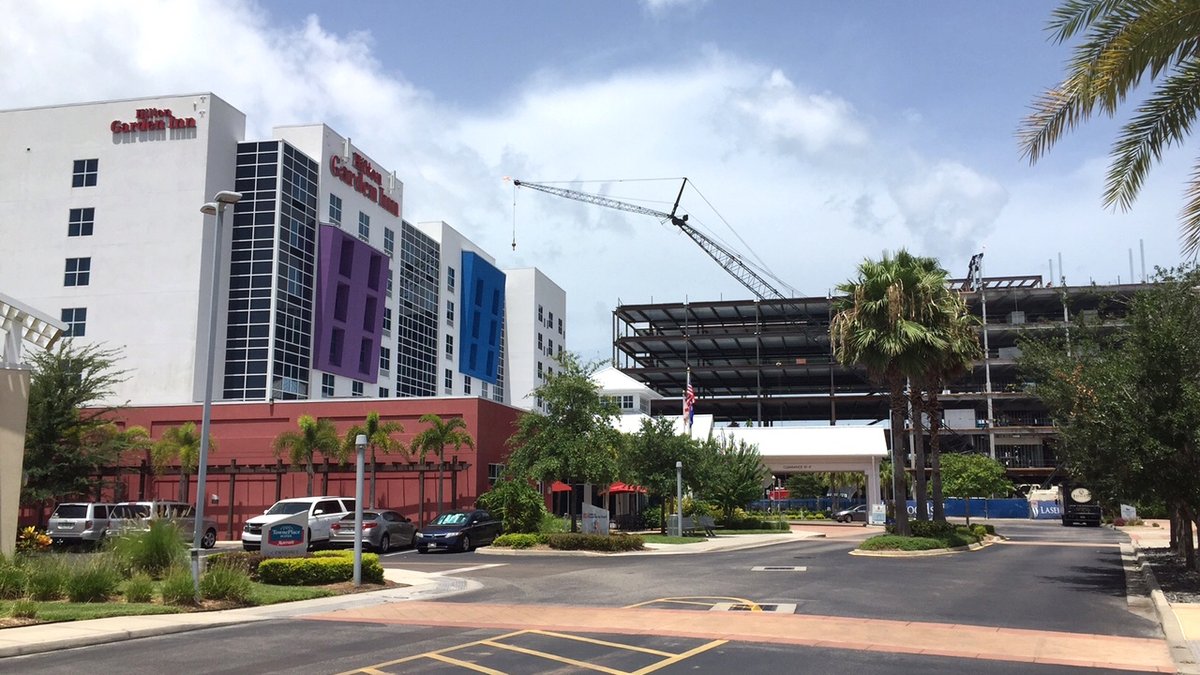 Hampton Inn breaks ground next to future Laser Spine Institute HQ in