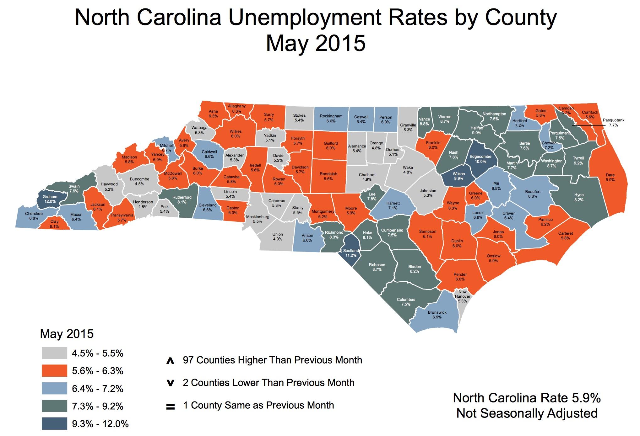 Triangle unemployment rate shoots up in May 2015 - Triangle Business Journal Triangle unemployment rate shoots up in May 2015 - Triangle Business Journal