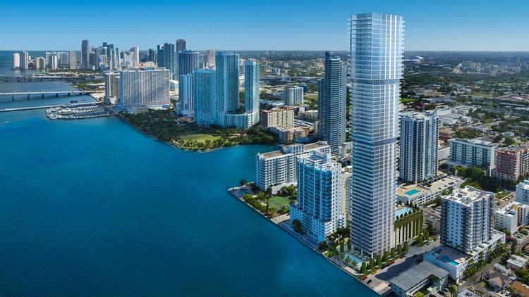 Elysee Residences would rise 57 stories along Biscayne Bay.