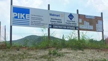 The Pike Co. of Rochester, N.Y., is the contractor of the new Mebane Wal-Mart distribution center.