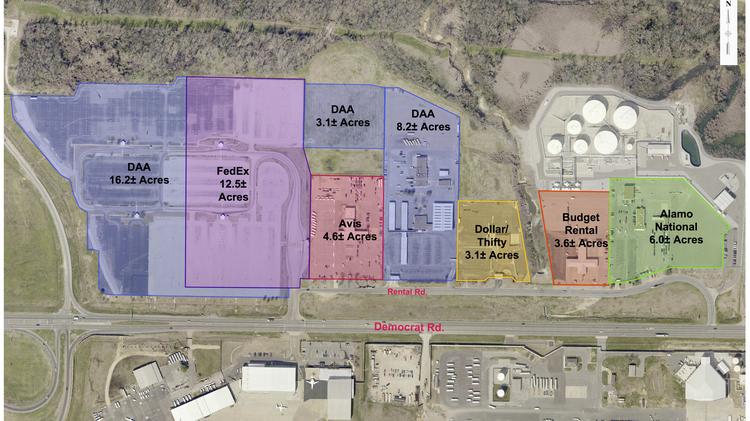 Airport Leases Former Al Car Lots To Fedex Corp Memphis Fedex Corp Is Leasing Half Of A Parking Lot Formerly Used By Airport Employees Off