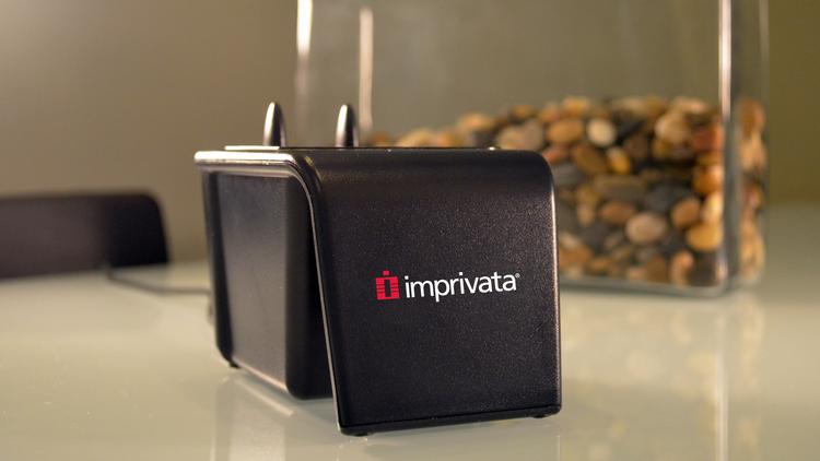 The Imprivata device scans patients' hands as a better way to identify them.