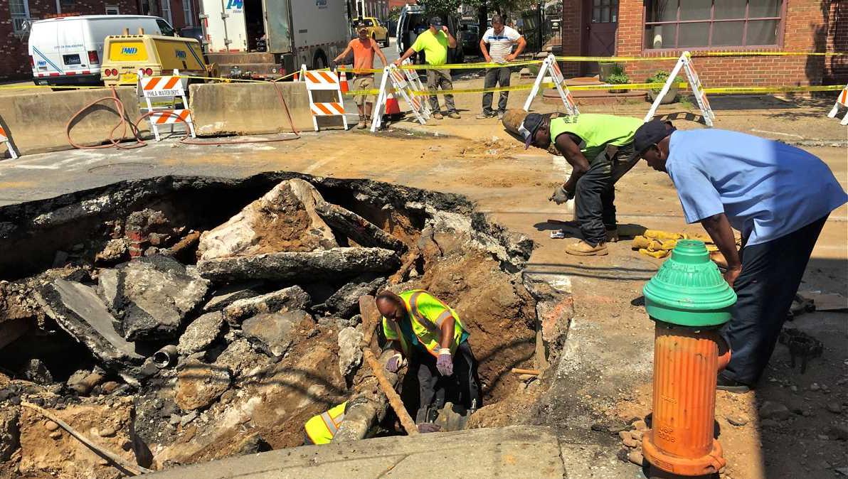 Nearly 1 sinkhole per every mile of road in Philly Streets Dept