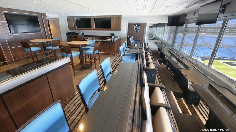 Panthers show off new suites with more TVs, retractable windows