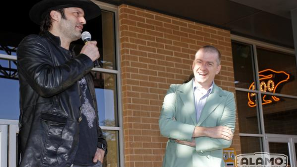 Two forces on Austin's film scene: Robert Rodriguez, left, and Alamo Drafthouse founder Tim League.