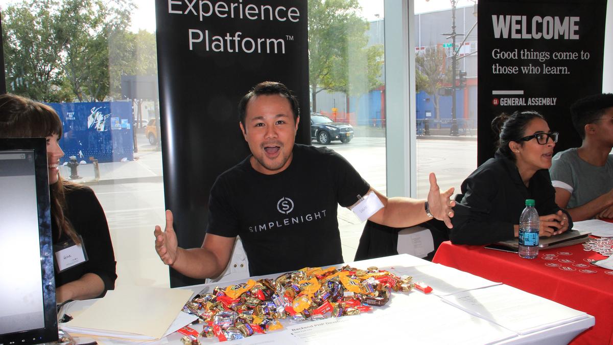 The NYC Startup Job Fair hosted about 70 startups looking for jobs