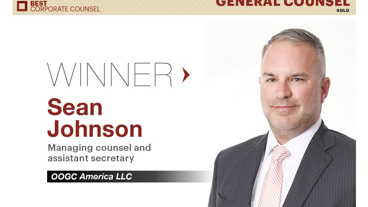 OOGC America's Sean Johnson named HBJ's Best Corporate Counsel Solo