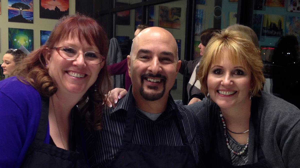 Sisters Paint and Wine found a niche in the wine and art business