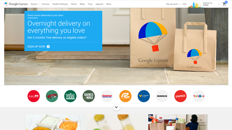 Google Express overnight delivery service launches in Cincinnati