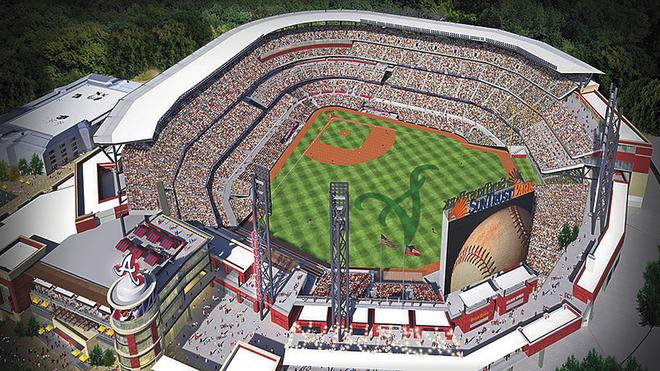 Atlanta Braves - SunTrust Park Ticket Wood Wall Decor